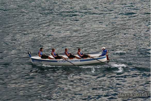 Roeien bij de Porto Azzurro Sailing Club op het eiland Elba