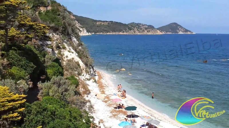 De stranden van Elba met het mooiste water Capo Bianco Portoferraio