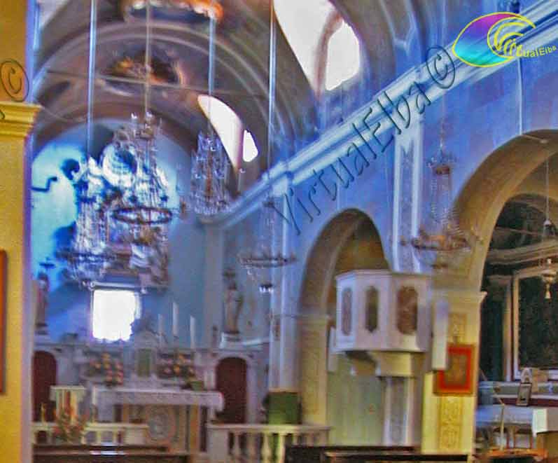 Interieur van de kerk van Sant Ilario