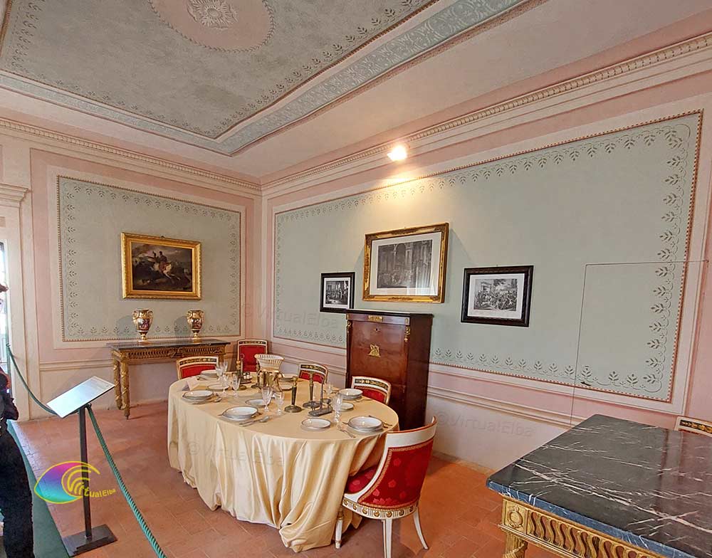 Eetkamer Villa dei Mulini Elba Napoleon