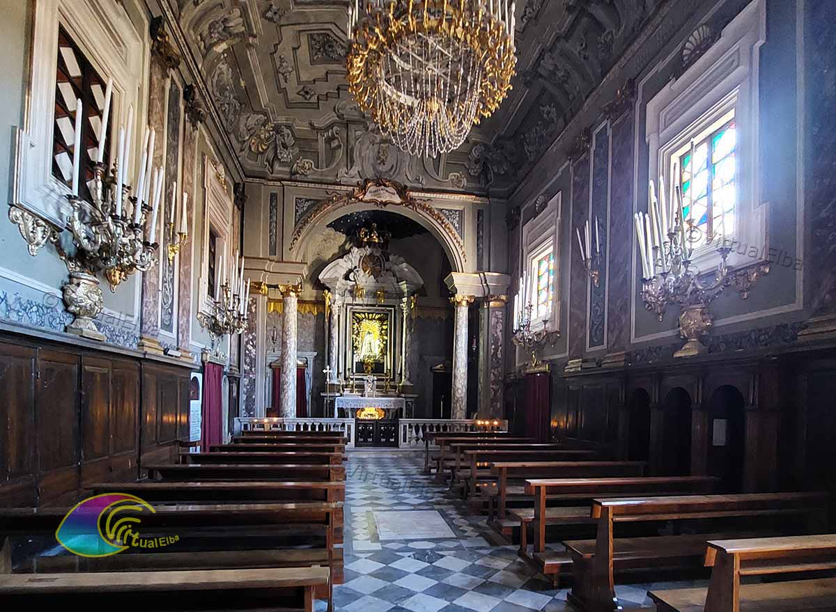 Interieur van de kerk van San Cristino of della Misericordia